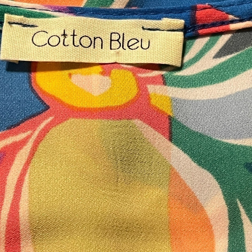 Cotton Bleu Gina v neck top size Medium - Picture 9 of 9